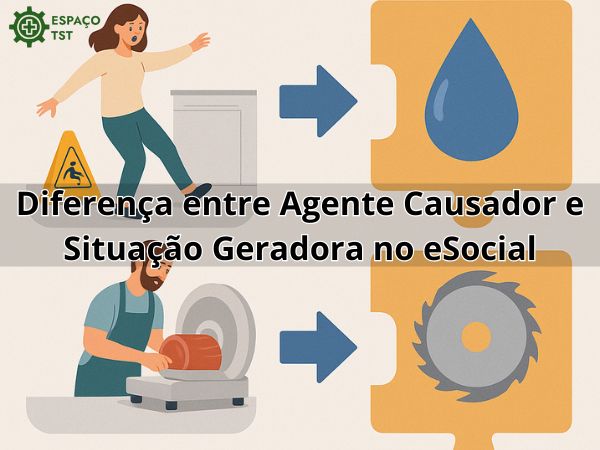 Diferença entre Agente Causador e Situação Geradora no eSocial