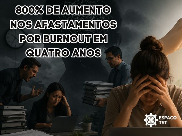 800% de aumento nos afastamentos por burnout em quatro anos