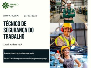 Vaga técnico de segurança do trabalho